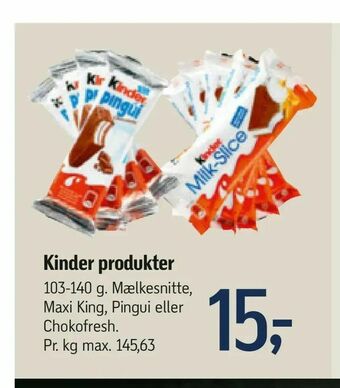 Føtex Kinder produkter tilbud