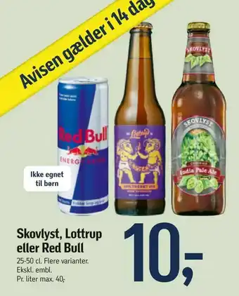 Føtex Skovlyst, Lottrup eller Red Bull tilbud