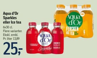 Føtex Aqua d'Or Sparkles eller Ice tea tilbud