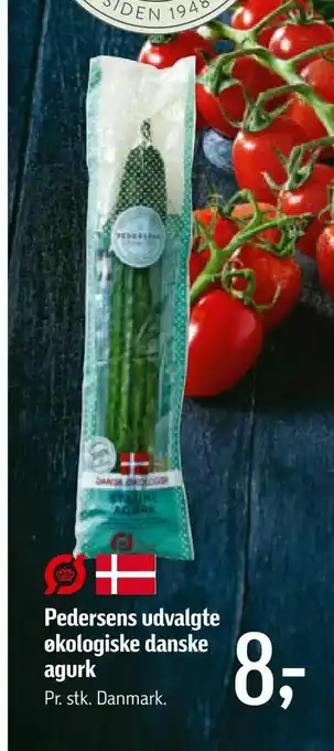 Føtex Pedersens udvalgte økologiske danske agurk tilbud