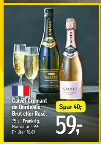 Calvet Cremant de Bordeaux Brut eller Rosé