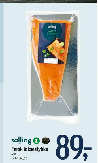 Føtex Fersk laksestykke tilbud