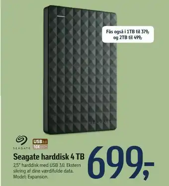 Seagate harddisk 4 TB