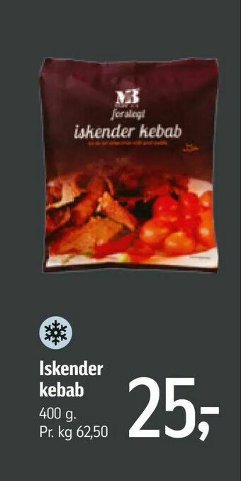 Føtex Iskender kebab tilbud