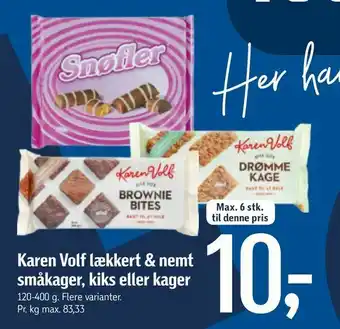 Føtex Karen Volf lækkert & nemt småkager, kiks eller kager tilbud