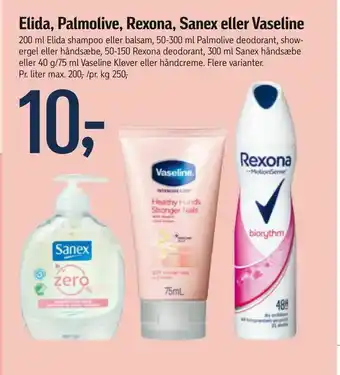 Elida, Palmolive, Rexona, Sanex eller Vaseline