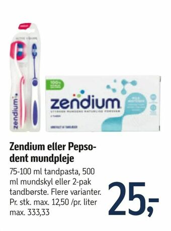 Føtex Zendium eller Pepsodent mundpleje tilbud