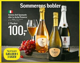 Gemma Asti Spumante eller Le Arche Prosecco