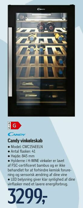 Føtex Candy vinkøleskab tilbud