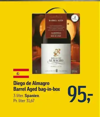 Føtex Diego de Almagro Barrel Aged bag-in-box tilbud