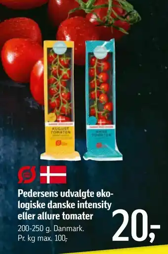 Føtex Pedersens udvalgte økologiske danske intensity eller allure tomater tilbud