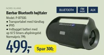 Føtex Bærbar Bluetooth højttaler tilbud