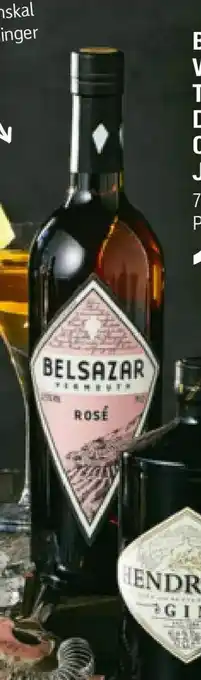 Føtex Belsazar Rosé Vermouth, Tullamore Dew Whiskey, Campari eller Jägermeister tilbud