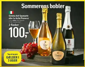 Føtex Gemma Asti Spumante eller Le Arche Prosecco tilbud