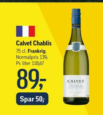 Føtex Calvet Chablis tilbud