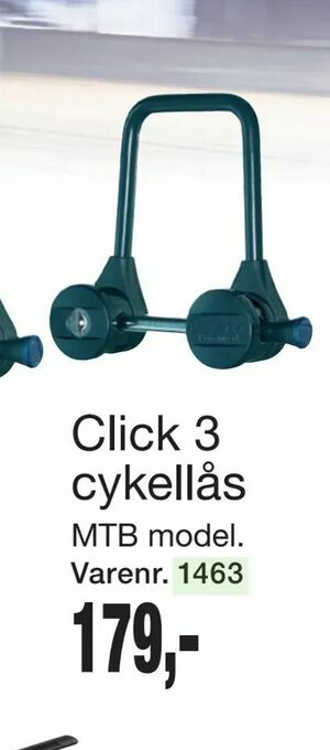 Harald Nyborg Click 3 cykellås tilbud