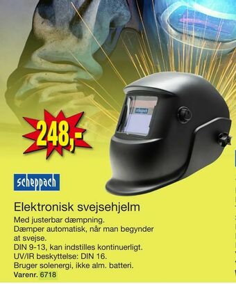 Elektronisk svejsehjelm