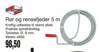 Harald Nyborg Rør og rensefjeder 5 m tilbud