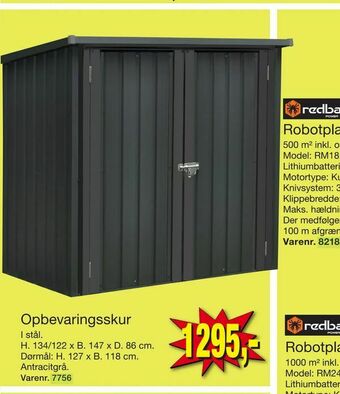 Opbevaringsskur