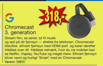 Harald Nyborg Chromecast 3. generation tilbud