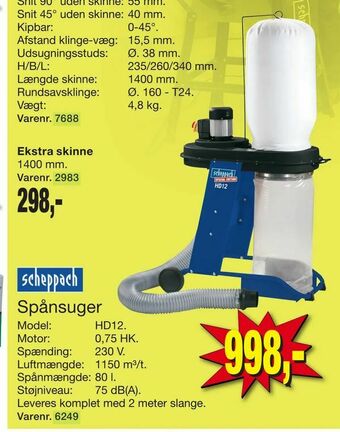 Harald Nyborg Spånsuger tilbud