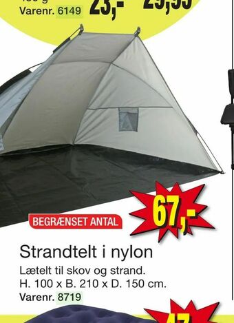 Harald Nyborg Strandtelt i nylon tilbud