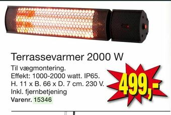 Harald Nyborg Terrassevarmer 2000 W tilbud