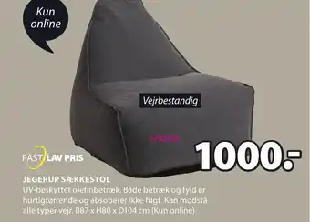 Jegerup Sækkestol