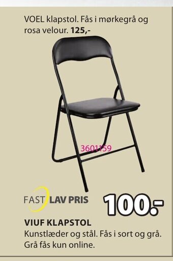 JYSK Viuf Klapstol tilbud