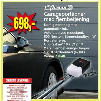 Harald Nyborg Garageportåbner med fjernbetjening tilbud