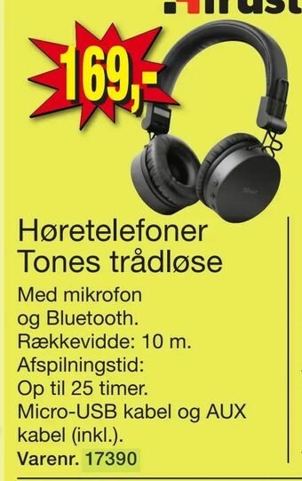 Harald Nyborg Høretelefoner Tones trådløse tilbud