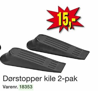Dørstopper kile 2-pak