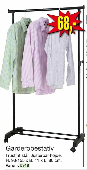 Harald Nyborg Garderobestativ tilbud