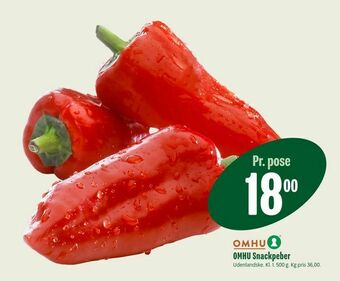 Min Købmand OMHU Snackpeber tilbud