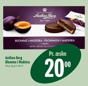 Anthon Berg Blomme i Madeira