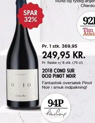 MENY 2018 cono sur ocio pinot noir tilbud