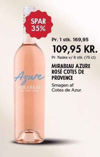 Mirabeau a zure rosé cotes de provence