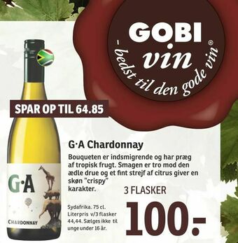 SPAR G A Chardonnay tilbud