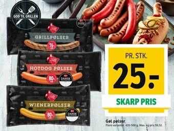 SPAR Gøl pølser tilbud