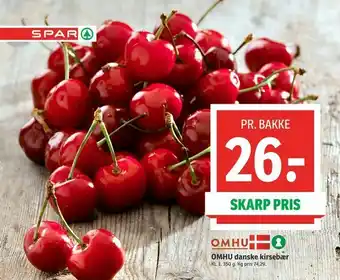SPAR OMHU danske kirsebær tilbud