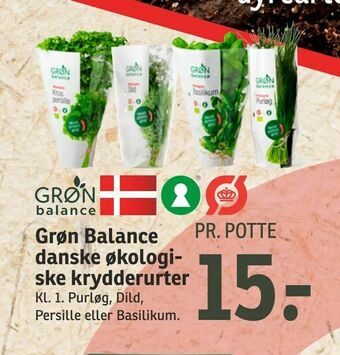 Grøn Balance danske økologiske krydderurter