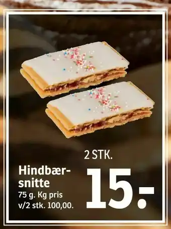 Hindbær snitte