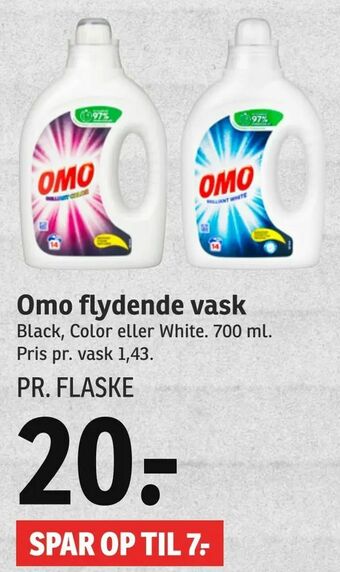SPAR Omo flydende vask tilbud