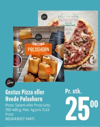 Min Købmand Gestus pizza tilbud