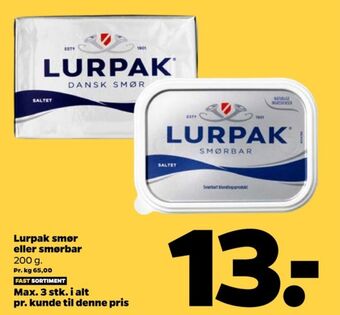 Netto Lurpak smør tilbud