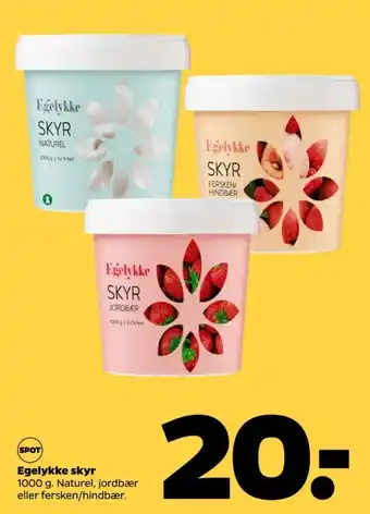 Egelykke skyr naturel