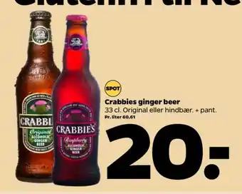 Netto Ginger beer specialøl raspberry tilbud