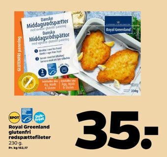 Netto Royal greenland fiskefileter tilbud