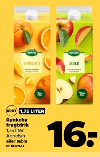 Netto Rynkeby appelsinjuice tilbud