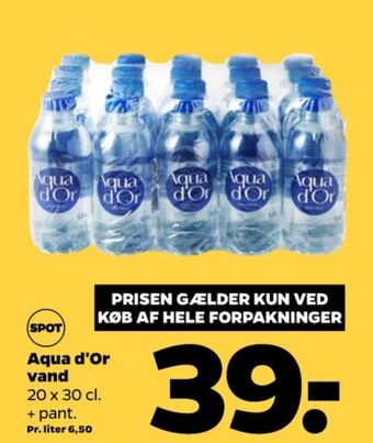 Netto Aqua d'or mineralvand tilbud